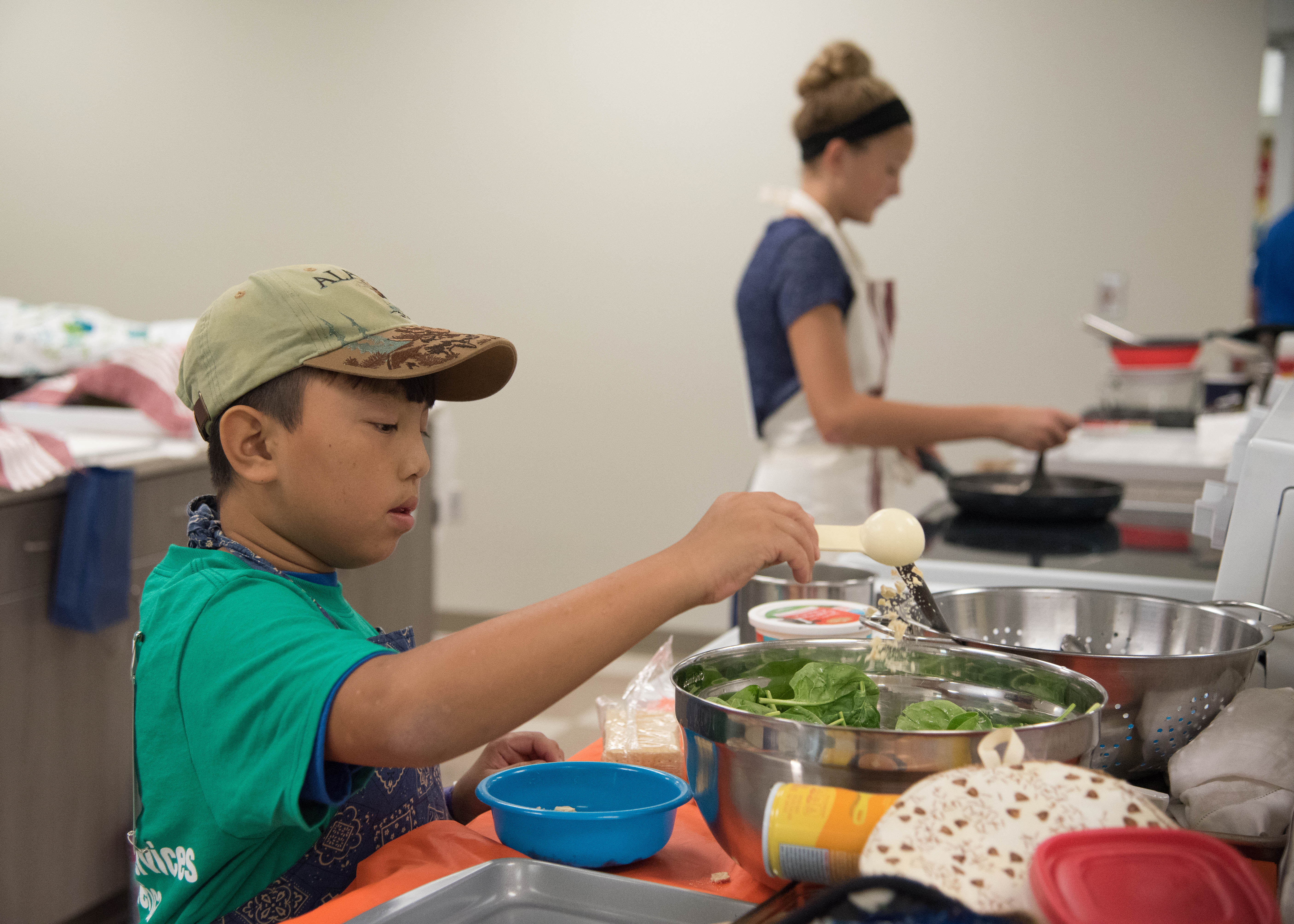 4-H, Special Foods, Youth boy and girl cooking in kitchen, State Fair