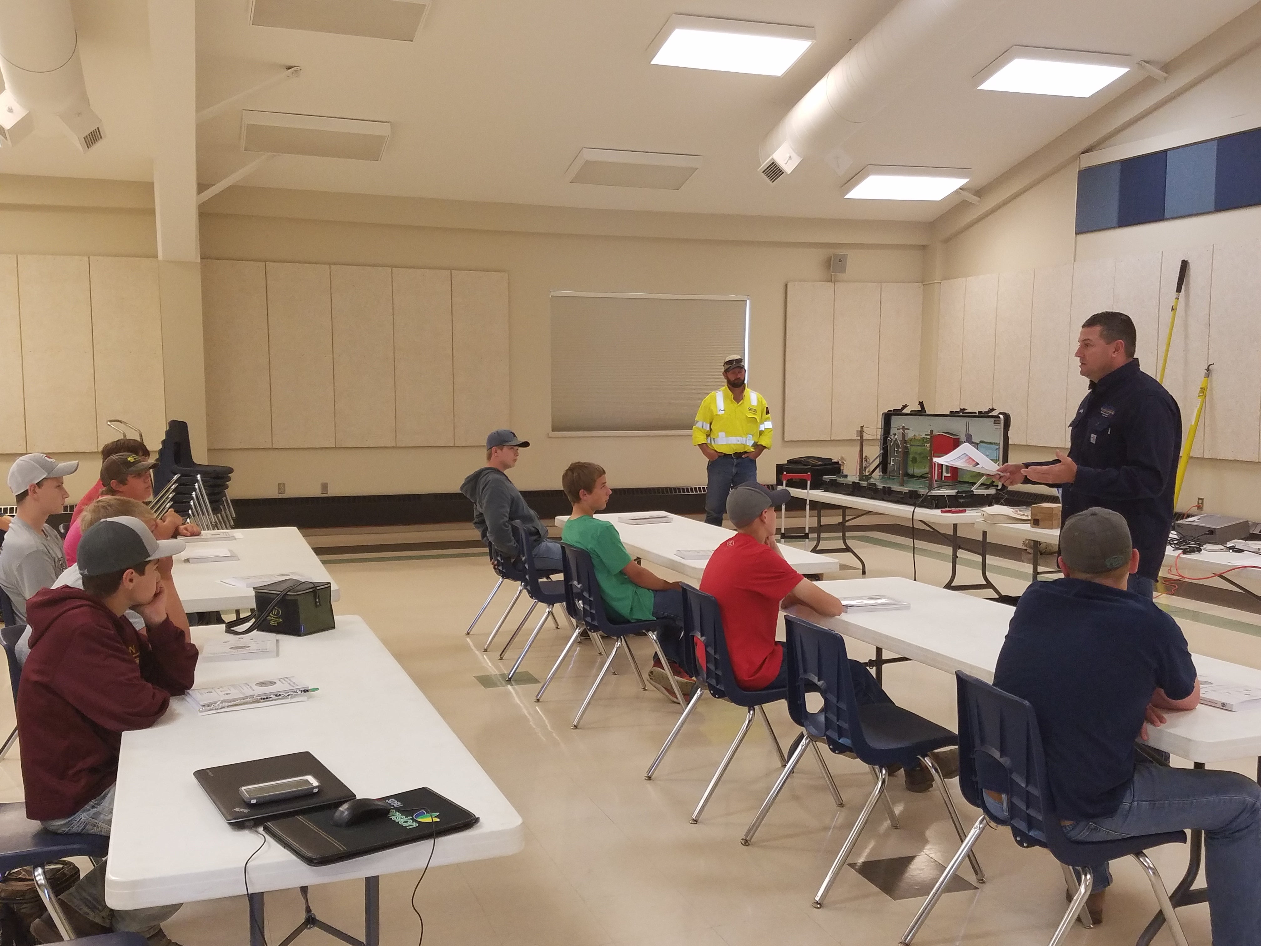 Youth in classroom during HOSTA training