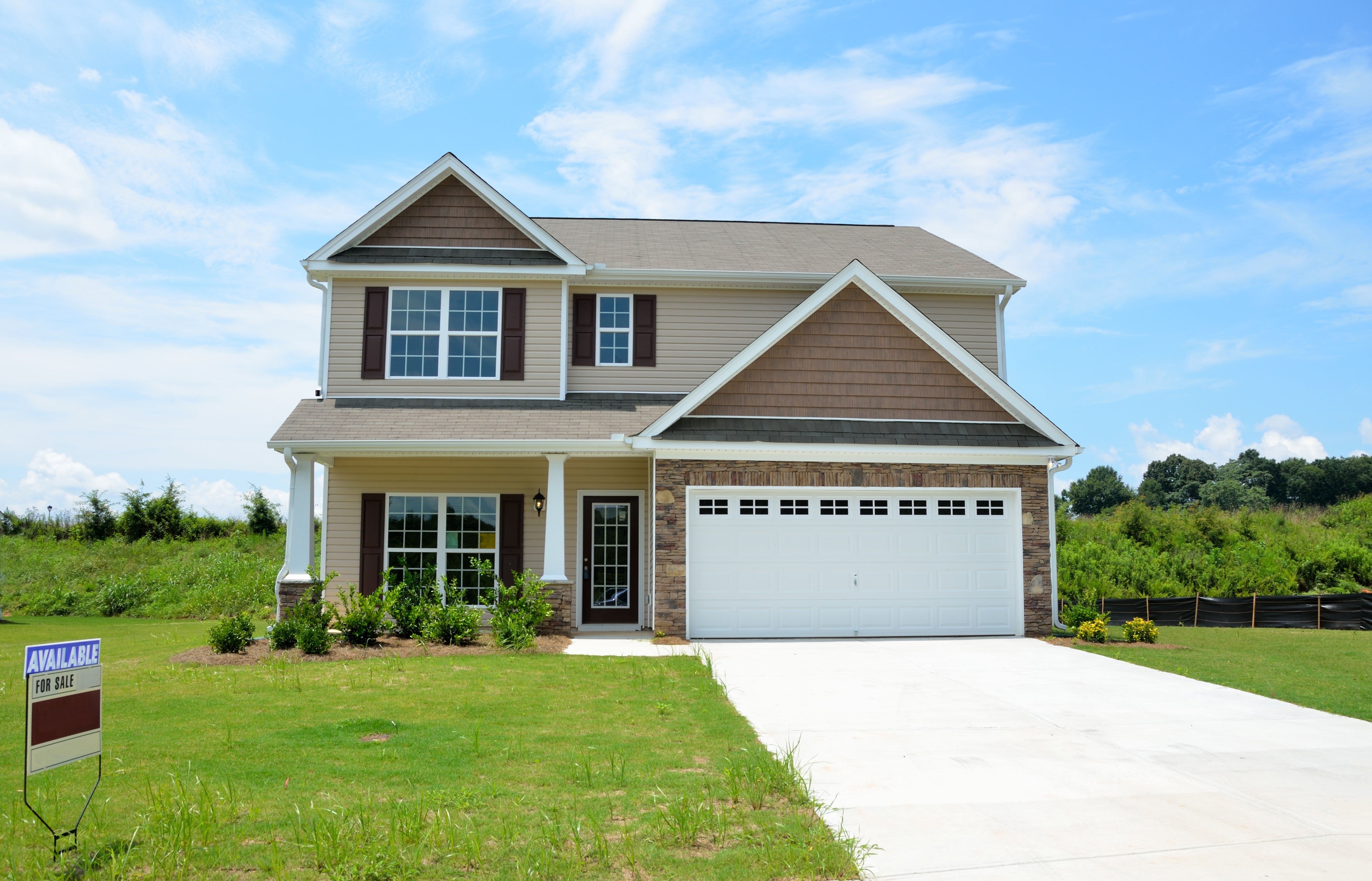 newly constructed house