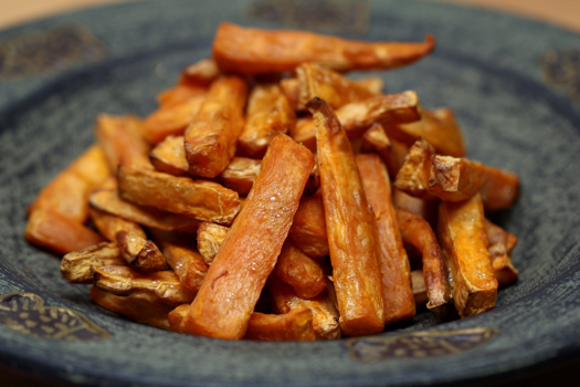 sweet potato fries on plate