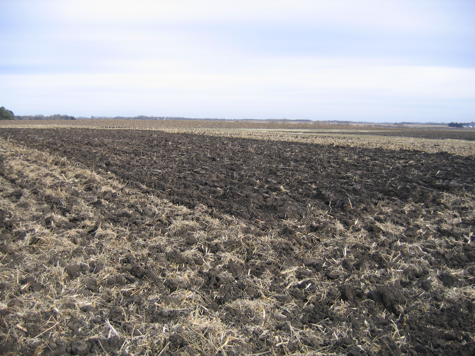 a bare, freshly tilled field awaiting planting.