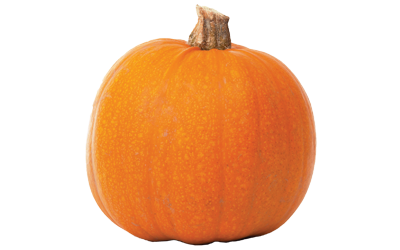 An orange pumpkin.