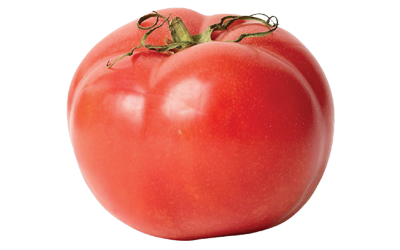 A red tomato fruit.