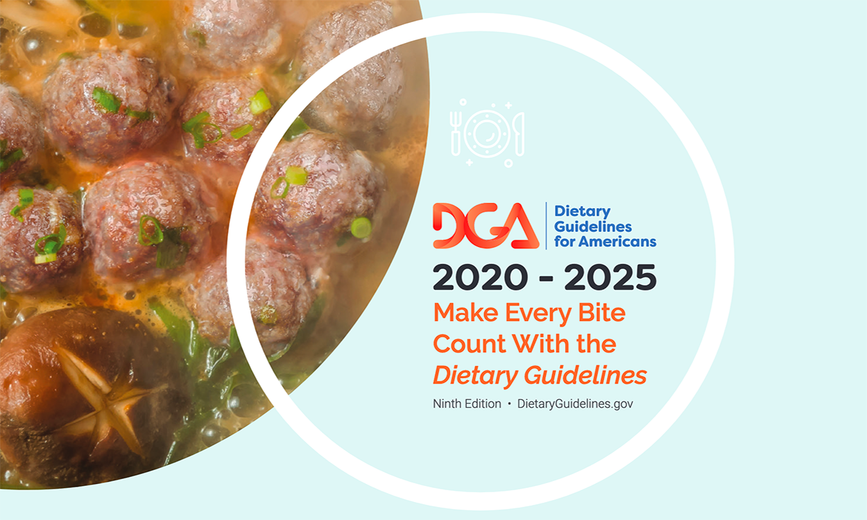 Cover page of the USDA publication, Dietary Guidelines for Americans, 2020-2025.