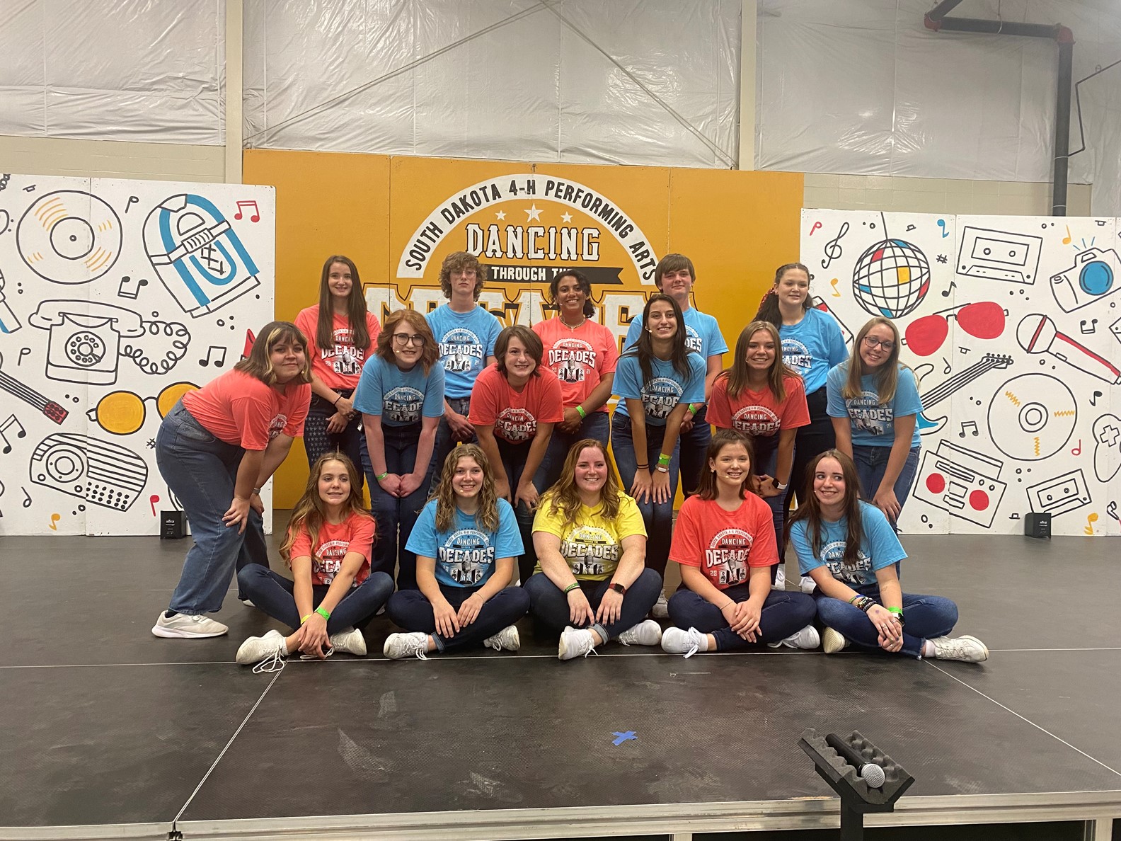 Group of teens posted for photo at Performing Arts Camp