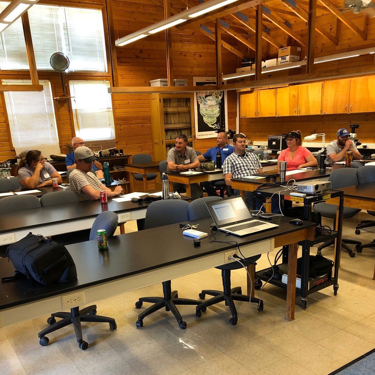 Watershed Academy attendees having group discussion.