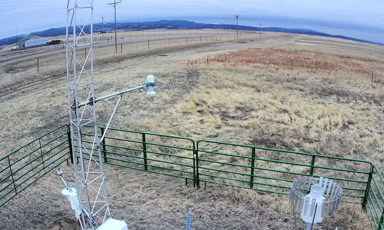 Webcam view of the Sturgis mesonet station.