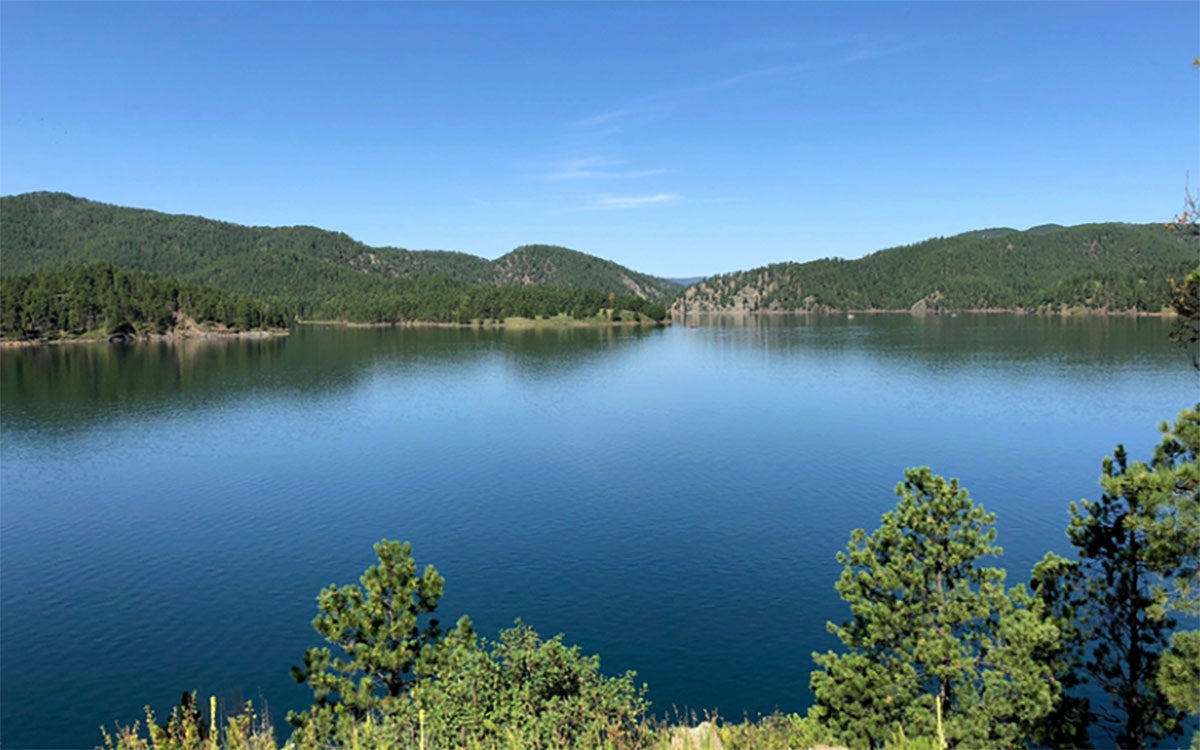 The Pactola Lake reservoir near Rapid City, South Dakota.