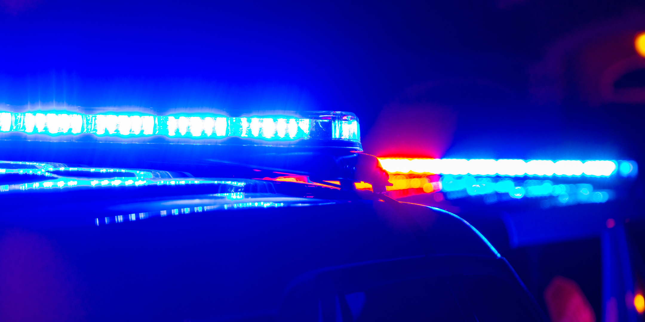 lights on a police car