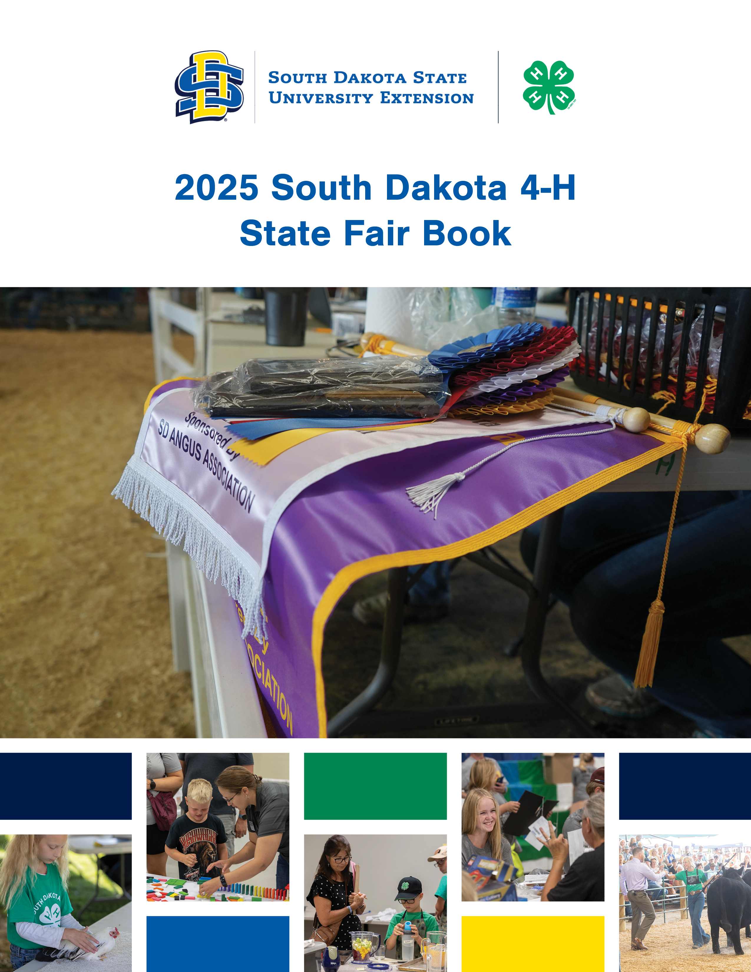 Cover for the 2025 South Dakota 4-H State Fair book