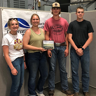 1st place Go-Getter FFA team – Webster FFA, including Jaidryn Rice, Norah Zubke, Treyvon Czmowski and Blaise McGregor