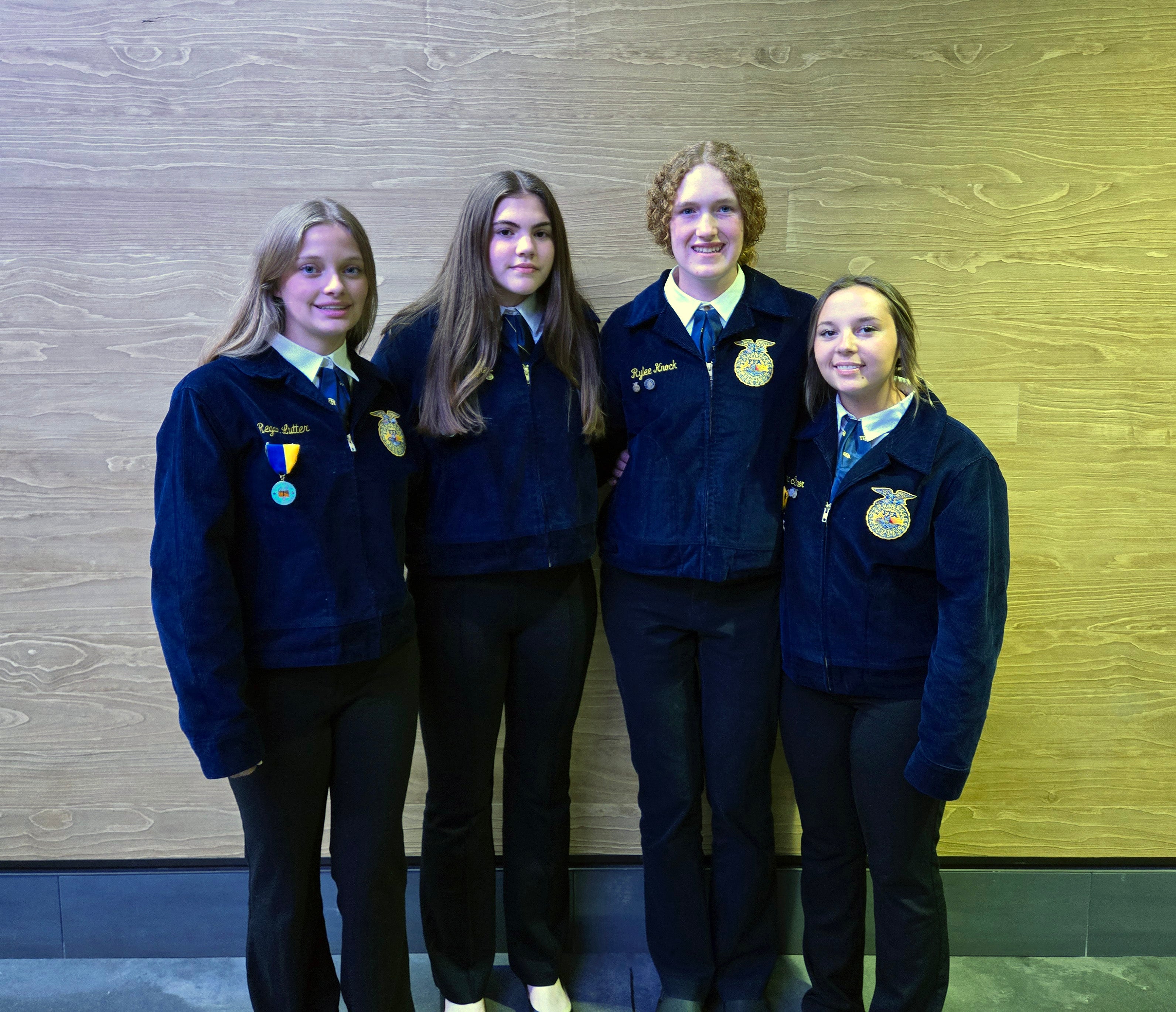 Hitchcock-Tulare FFA team smiles at the camera