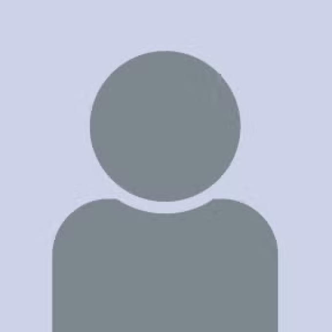 grey circle and body outline on a light blue background