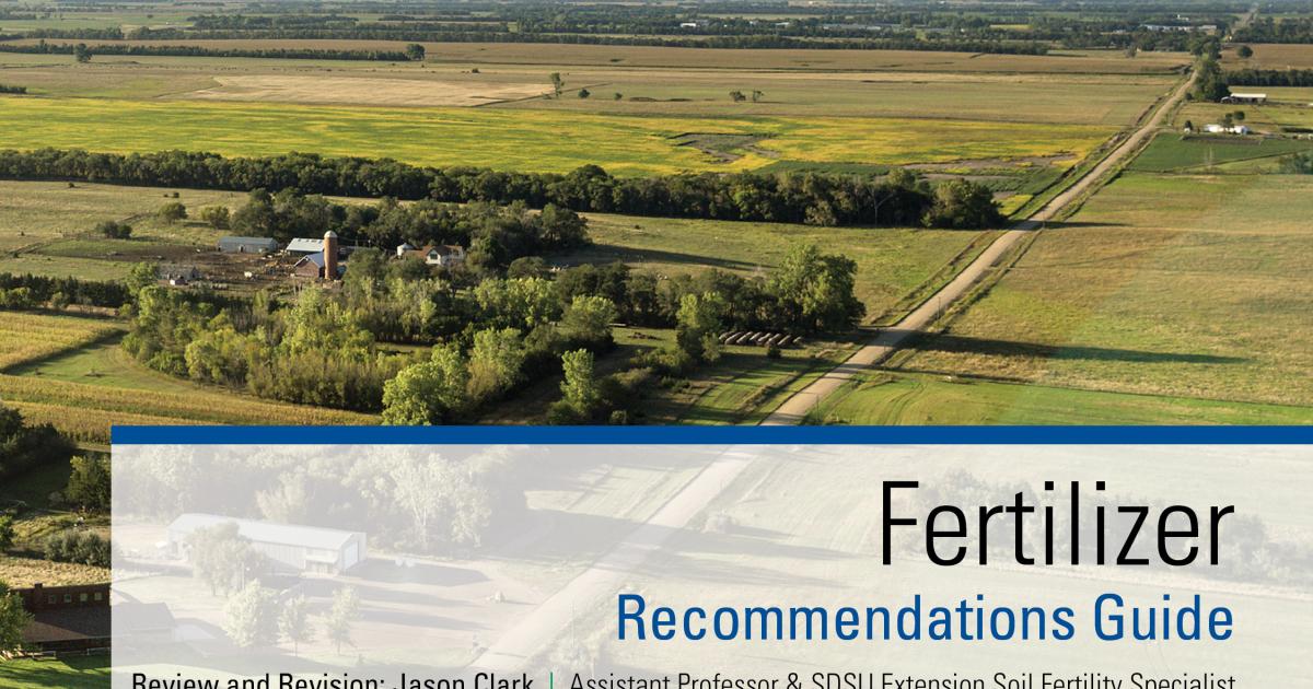 SDSU Extension releases updated 2023 corn nitrogen fertilizer rate guidelines