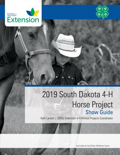 2019 SDSU Extension 4-H Horse Show Guide cover Cover for the 2019 SDSU Extension 4-H Horse Show Guide cover
