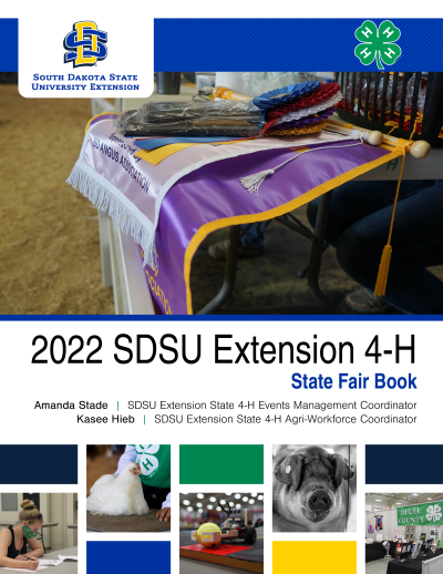 Cover of the 2022 SDSU Extension State Fair Book