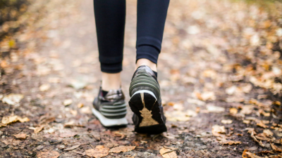 Walking in the fall