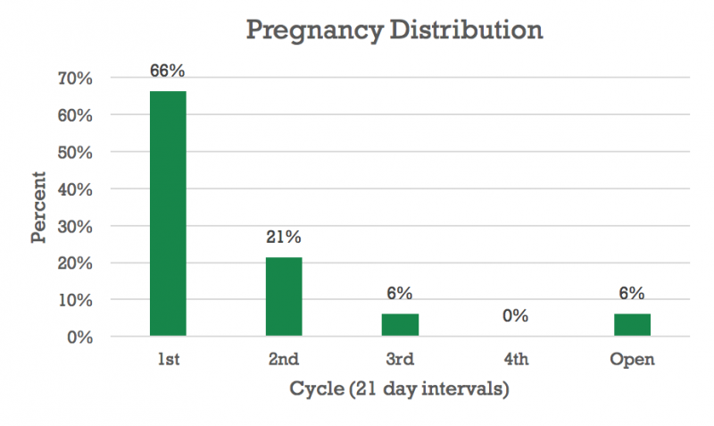 A bar chart  with five green bars. Contact Taylor Grussing at 605-995-7378  for assistance.
