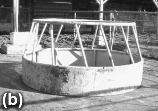 a tapered bale hay feeder