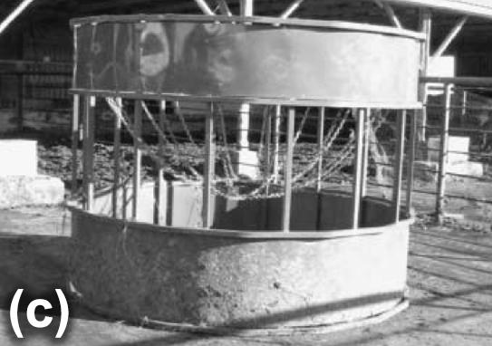 a cone bale hay feeder