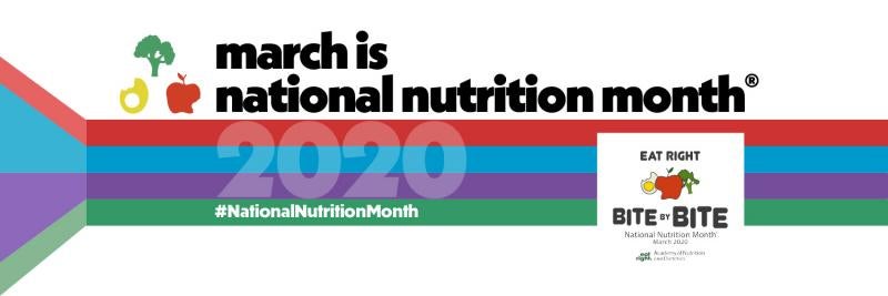 a wordmark promoting March as National Nutrition Month