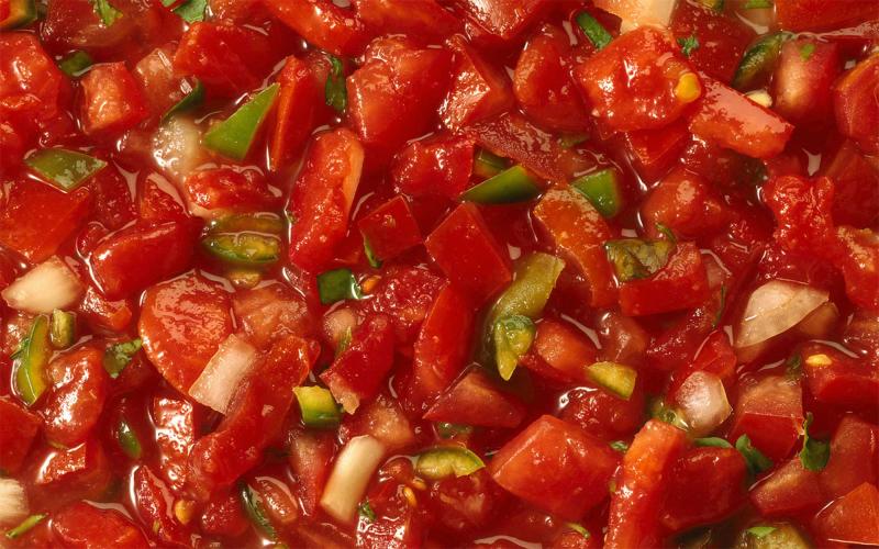 Choice vegetable salsa.