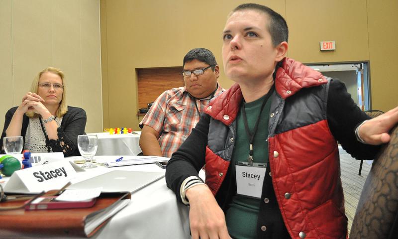 Group of participants at a SDSU Extension community vitality workshop.