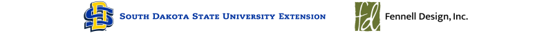 Logos: South Dakota State University Extension and Fennell Design, Inc.