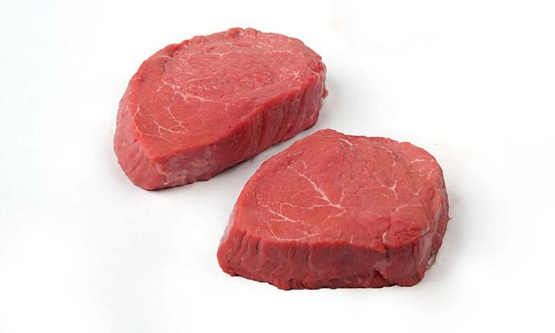 Two top sirloin filet steaks.
