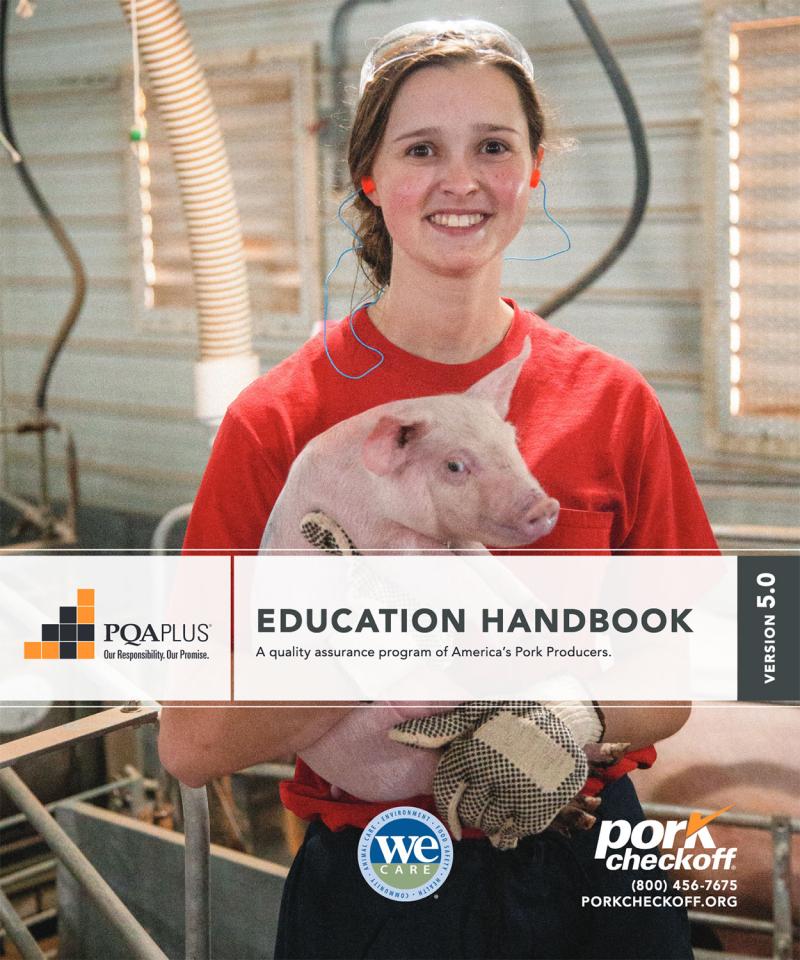 Cover of the PQA Plus Education Handbook, Version 5.0.