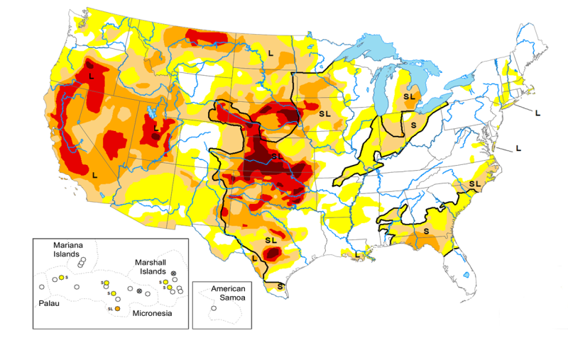U.S. Drought Monitor Map