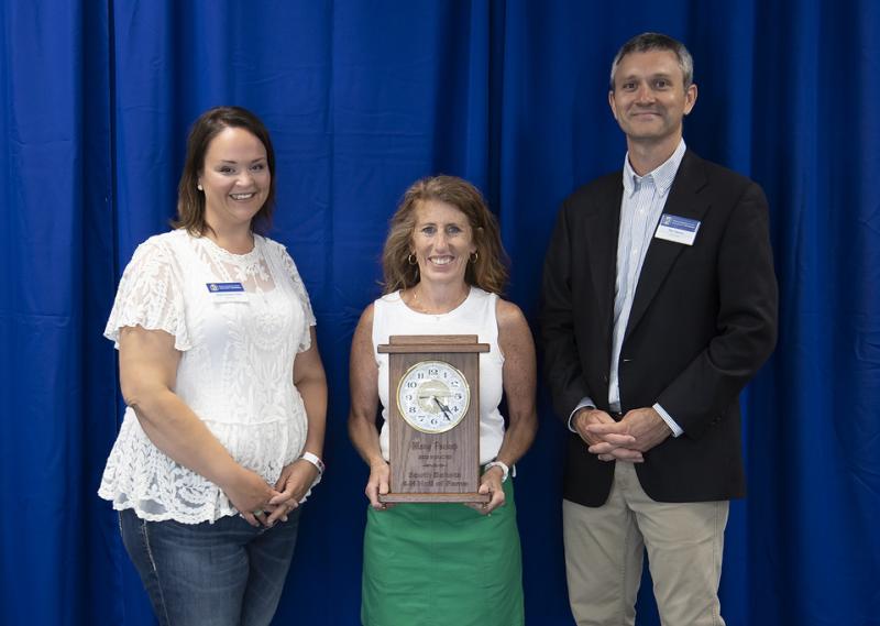 Jenae K. Hansen-Gross and Tim Tanner with Mary Pochop, a 2022 4-H Hall of Fame recipient