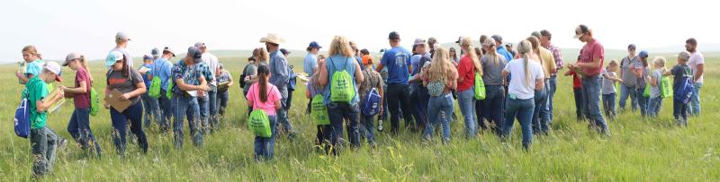Group of youth judging at the 2023 Rangeland and Soils Days