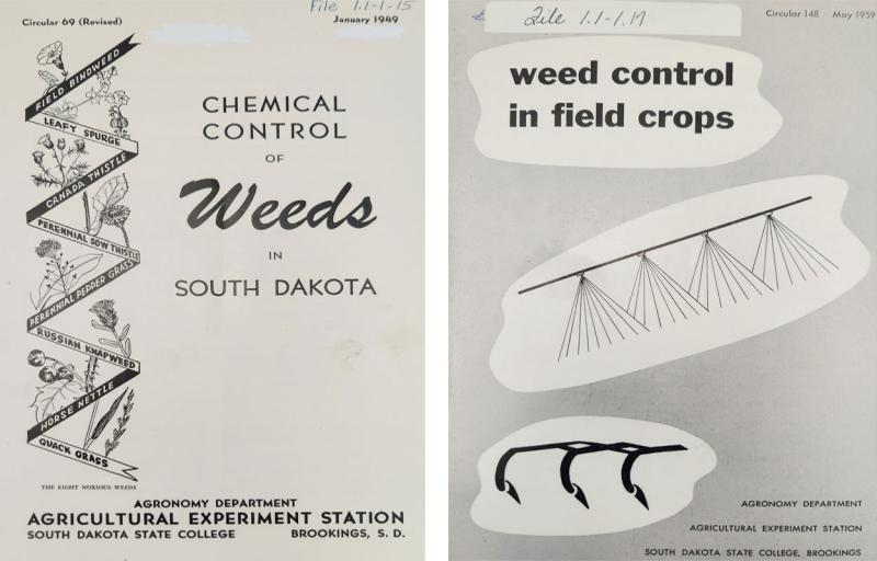 Two scans of older SDSU Extension publications from 1949 and 1959.
