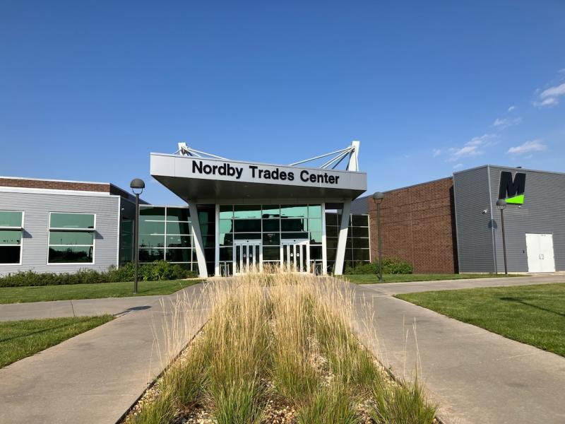 Norby Trades Center building on the campus of Mitchell Technical Institute