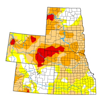 U.S. Drought Monitor of the High Plains Region March 13, 2025.