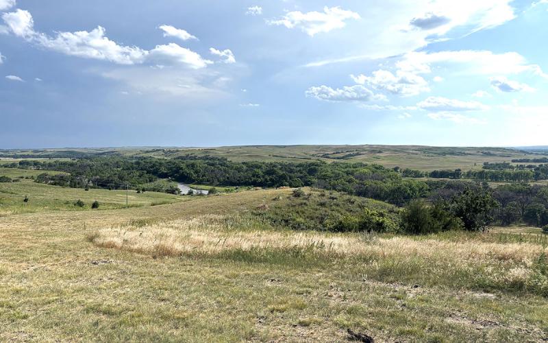 A view of an open space in the White River community.
