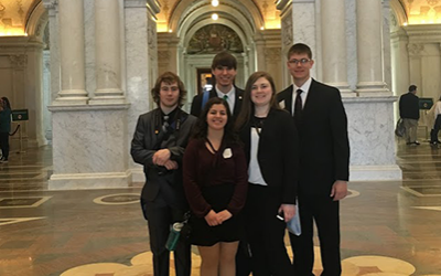 99-National-4-H-Conference Group of five 4-H teens at National 4-H Confernce in Washington, DC