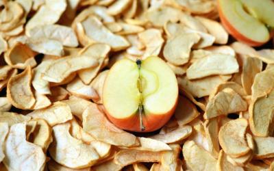 dehydrated apple slices