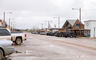 Lemmon SD, A busy Main Street during the 2019 Energize Conference
