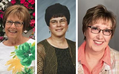 Three photos of the current South Dakota Master Gardener Association Board Members.