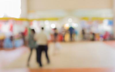 Indoor trade show exhibition at state fairgrounds.