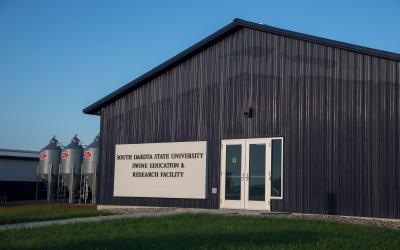 South Dakota State University Swine Education and Research Facility exterior.