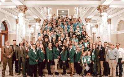 Group photo of 4-H Capitol Day participants