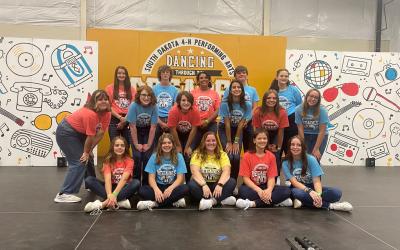 Group of teens posted for photo at Performing Arts Camp
