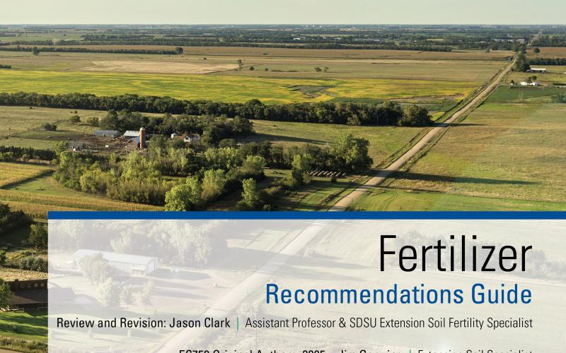 an image of the cover of the SDSU Extension Fertilizer Recommendations Guide