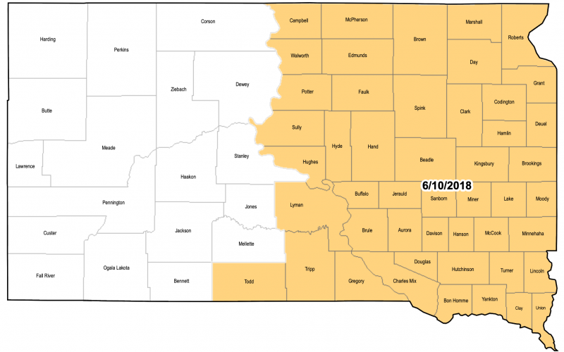 South Dakota soybean late plant date map. View pdf map: https://legacy.rma.usda.gov/fields/mt_rso/2018/final/sdsoybeans.pdf View text in Excel: https://legacy.rma.usda.gov/fields/mt_rso/2018/final/sdsoybeanstext.xlsx