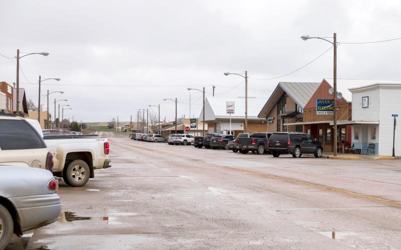 Lemmon SD, A busy Main Street during the 2019 Energize Conference