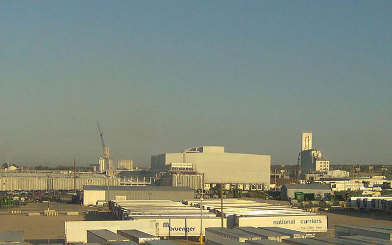 A meat packing facility.