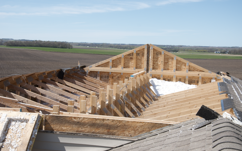 damaged roof